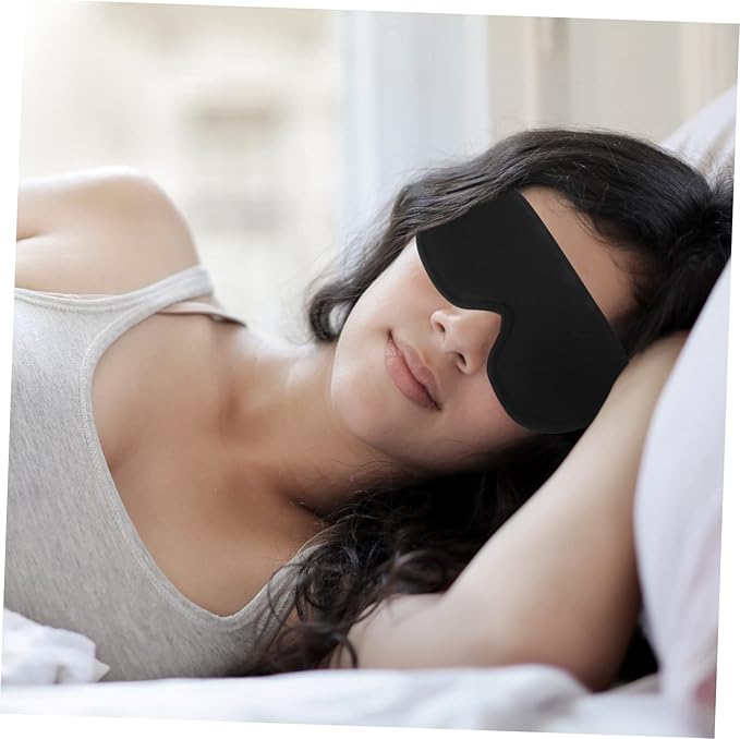Eye Mask Comfortable Design for Total Light Blockage Adjustable and Breathable Night Eyeshade for Travel Office and Napping for Light Sensitivity