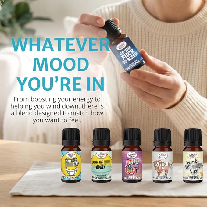 Wild Essentials Cheer The F Up Essential Oil Blend, Happy Uplifting Aromatherapy Oil for Diffusers, 100% Pure, Crafted in USA