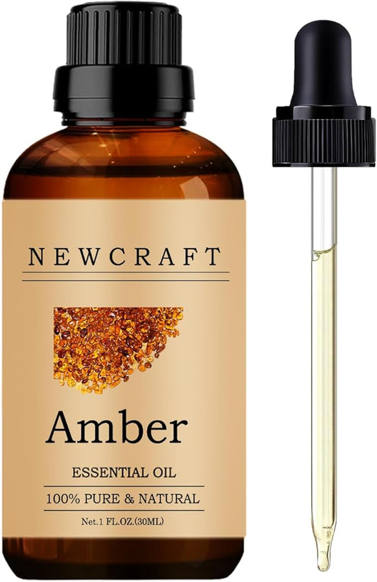 Amber Essential Oils, 100% Pure and Natural Essential Oil for Aromatherapy Diffuser - Amber/1 Fl Oz