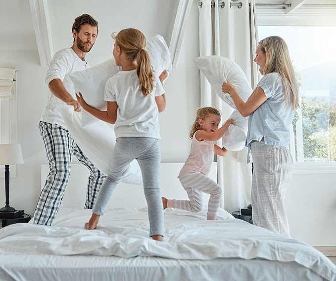 MoonRest® 18x38 Inch Synthetic Down Alternative Rectangle Pillow Insert Form Stuffer for Sofa Shams, Decorative Throw Pillow, Cushion and Bed Pillow Stuffing - Hypoallergenic 18“X 38”