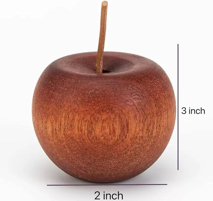 1 Packs Wood Apple Essential Oil Diffuser Bulk Small Passive Oil Diffusers Aromatherapy Round Wooden Grain Portable Air Freshener for Car Aromatherapy Home Office Bathroom(Brown)