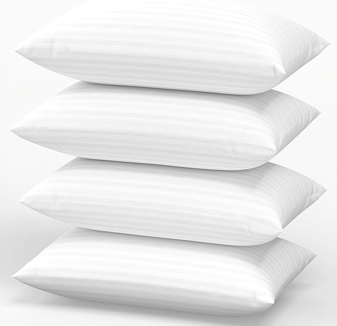 Favocama Pillows Queen Size Set of 4 Hotel Collection Bed Pillow for Sleeping Queen Pillows 4 Pack for Back, Stomach or Side Sleepers Soft and Supportive Washable Pillow for Bedroom