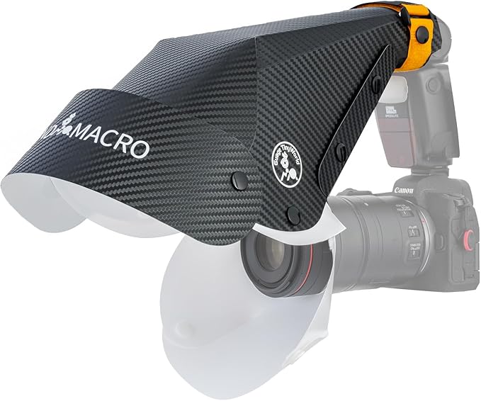 Macro Photography Flash Softbox Diffuser Kit, for Macro Jewelry Insect Photography,Portable Speedlite Flash Diffuser Softbox,Compatible with all macro lenses, zoom lenses, etc（Focus Lamp Not Included）