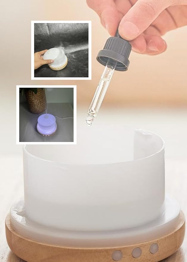 Luxurious Essential Ceramic Diffuser Round Aroma Diffuser 300ml Night Light Captivating Exquisite Blue and White Porcelain Patterned Elegance Nano Water Mist Humidifier