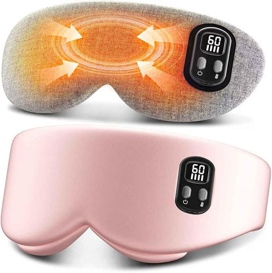 Anydance Heated Eye Mask - Cordless Eye Mask for Dry Eyes, FSA - HSA Eligible, Eye Relief, Improved Sleep, 4 Temperature, Washable Eye Heating Pad for Travel, Birthday Gifts for Mom - Rose Pink