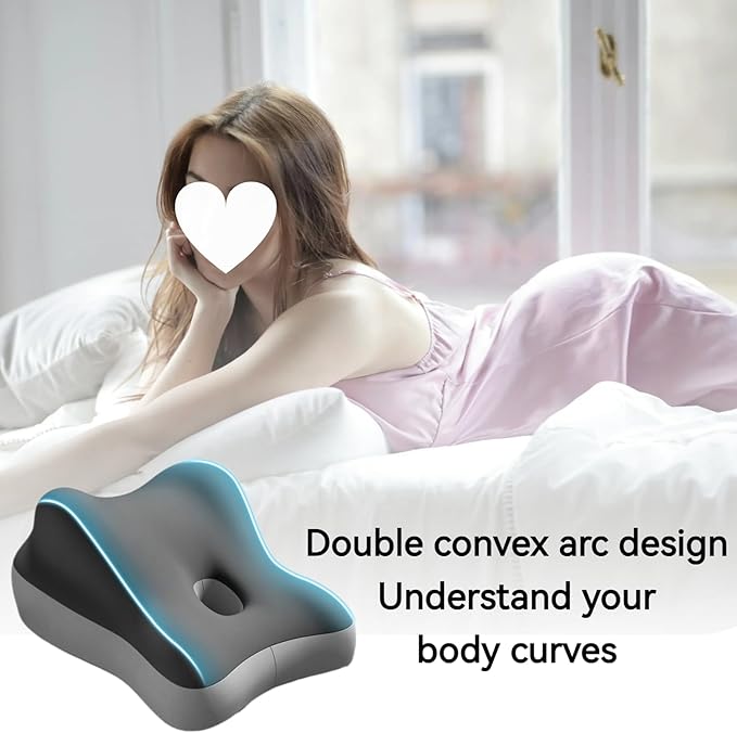 Butt Cushion for Couples Pregnant Women Enhanced Supporting Model Furniture Pillow Support Pillowcase Suitable for Home Use, Ideal for Sitting and Lying, Pillow Modern and Simple Style (Grey)