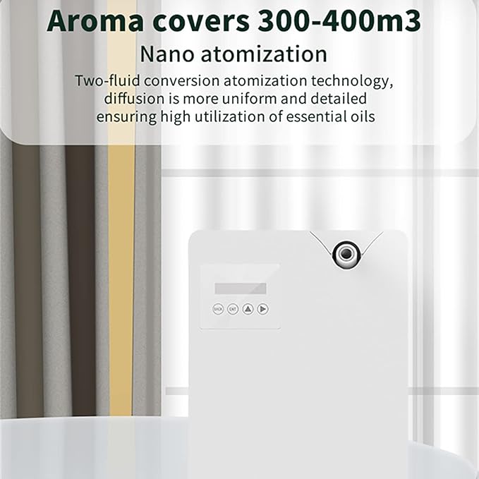 Smart WiFi Essential Oil Diffuser,300ml Square Aroma (Coverage: 300-400m³), Timing+smart Control,Quiet Air Humidifier,for Hotel/Home/Office