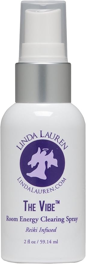 The Vibe Spray, Room Cleansing Spray, Made With Essential Oils, Use To Cleanse Negative Energy, Alternative For Smudging and Burning of Sage, Made in USA, By Linda Lauren