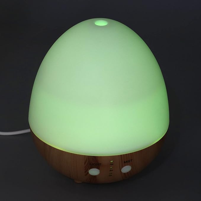 250ml Essential Oil Diffuser Automatic Shut Off 35db Low No USB Powered Wooden Humidifier with Night Light for Bedroom Automatic Shut Off Essential Oil Diffuser Adopts No Power