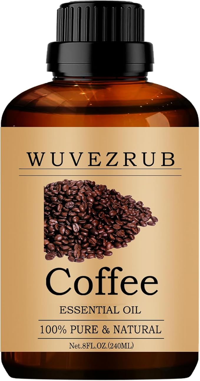 Coffee Essential Oils 240ML, Pure Coffee Essential Oil for Aromatherapy Diffuser - 8 Fl Oz