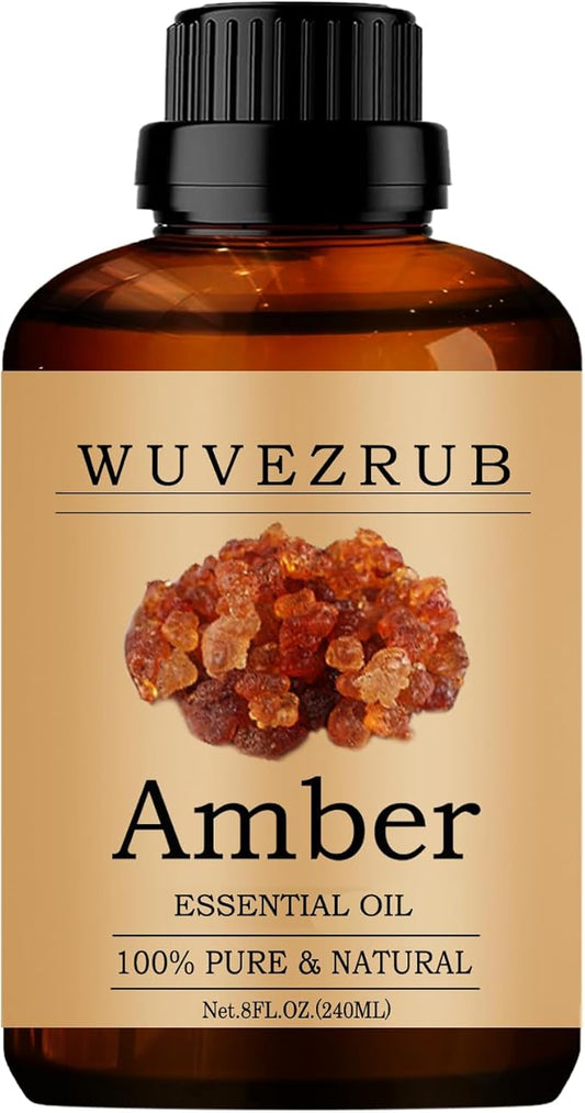 Amber Essential Oils 240ML, Pure Amber Essential Oil for Aromatherapy Diffuser - 8 Fl Oz