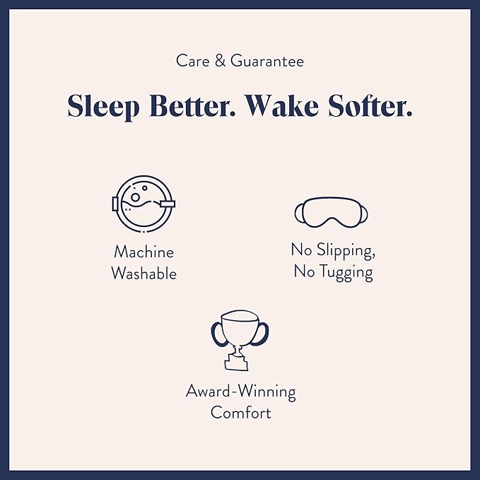 Brooklinen Silk Eye Mask for Sleeping – Carbon Grey, 100% Mulberry Silk Sleep Mask with Soft Elastic Strap, Machine Washable, Breathable & Cool-to-the-Touch – Ideal for Sleeping & Traveling