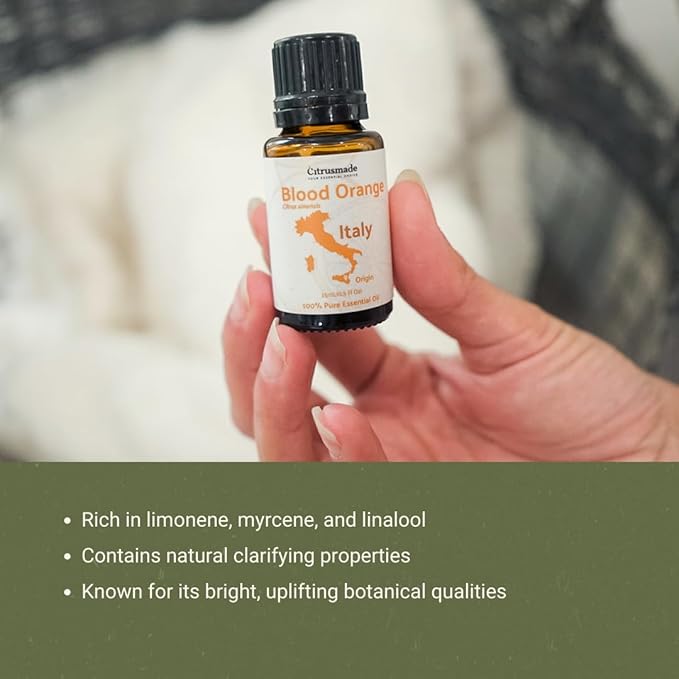 Blood Orange Essential Oil - Direct from Citrusmade in Sicily - Pure Essential Oil for Diffusers and Aromatherapy - Natural Citrus Scent | 100% Pure Therapeutic Grade (2lbs)
