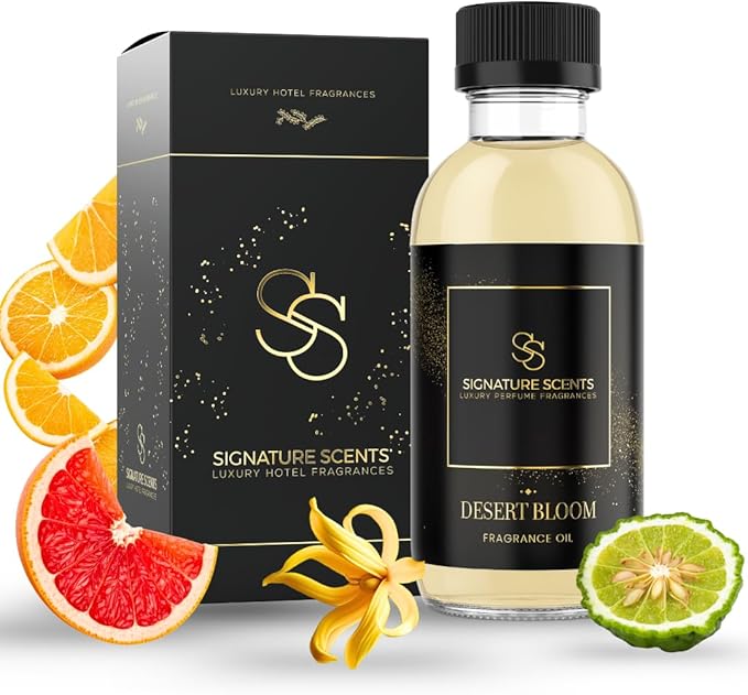 Signature Scents: Luxury Hotel Inspired Fragrance Oils for Diffusers (4.05 Fl Oz, Desert Bloom)