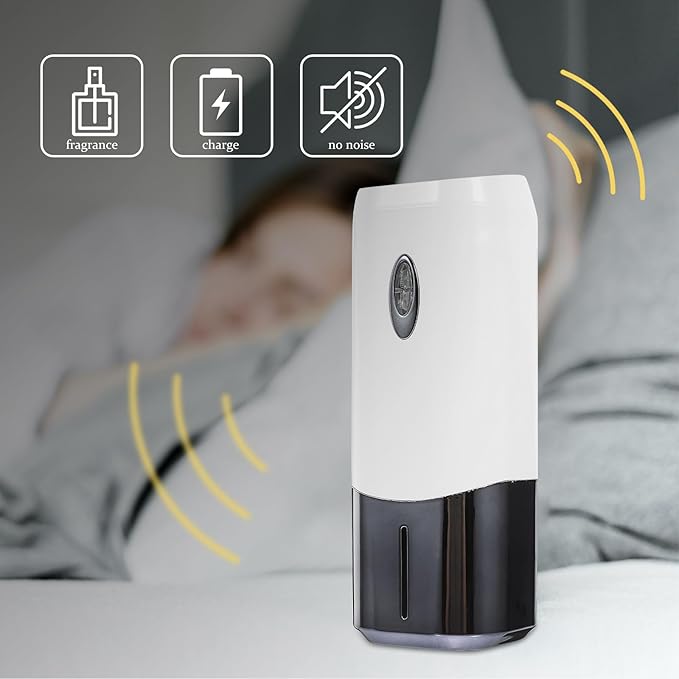 Baluue Automatic Oil Diffuser Aromatherapy Air Diffuser Home Use Timer Function Gray Scented Room Accessory Household Relaxation