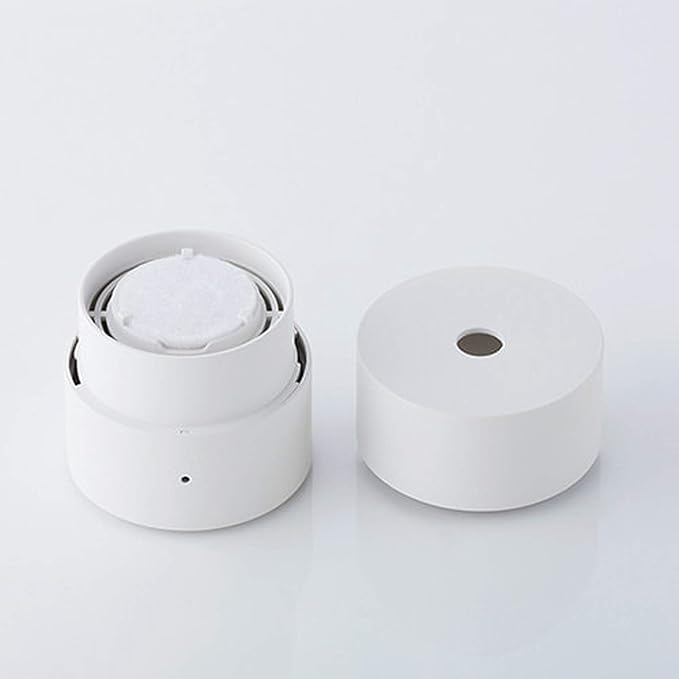 IPPINKA K Mini Fan Diffuser, White, Plastic Core, LED Light, For Home, Office