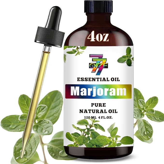 Marjoram Essential Oil - Marjoram Oils for Diffusers, Humidifiers, DIY Candles, Soap, Cleaning, Home, Office, Yoga, Massage, Gifts - 4 fl oz (120 ml) - GV77ZF