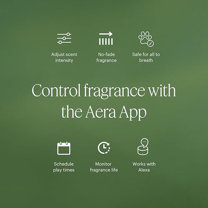 Aera Majestic Fir – Smart Home Scent Refill – Fresh Evergreen and Cedarwood Fragrance – Lasts Up to 3 Months – Works with The Aera Diffuser