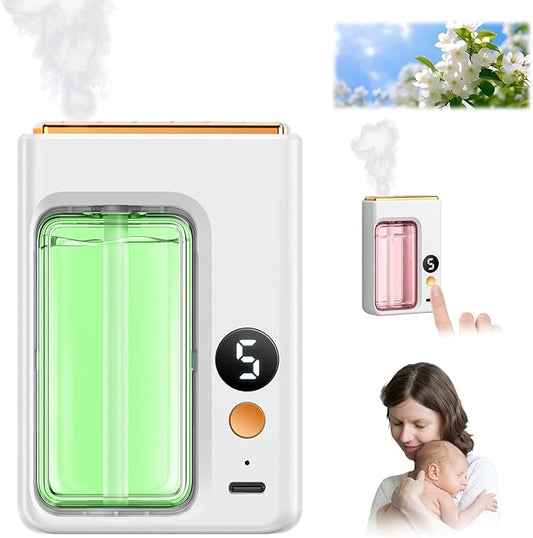 Automatic Aromatherapy Diffuser, Essential Oil Diffusers for Home, Digital Display Version of Aroma Diffuser, Replaceable Scent Diffusers for Home, Essential Oil Diffuser (Jasmine)
