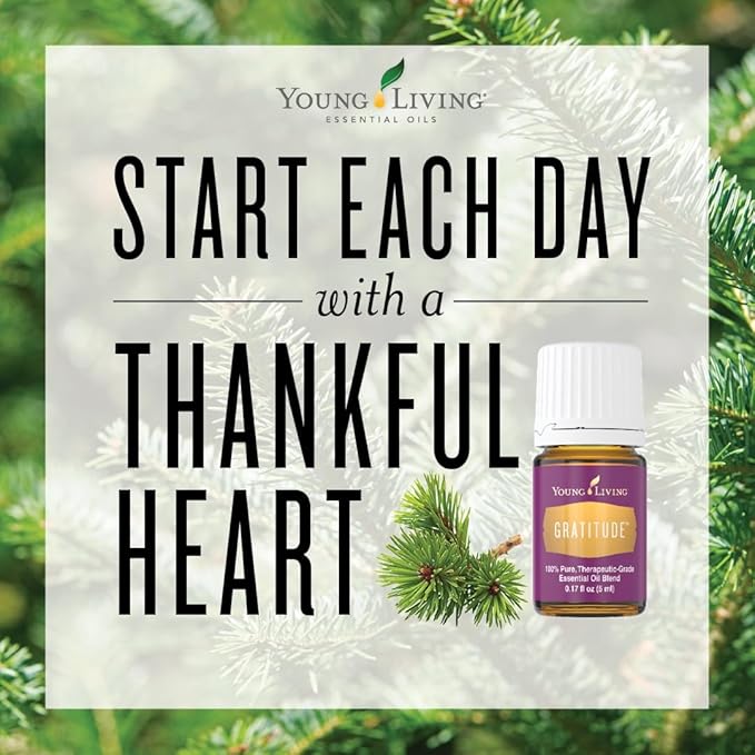 Young Living Gratitude Essential Oil Blend 5ml | Refreshing & Soothing Aroma | Ideal for Aromatherapy, Relaxation, Meditation, & Personal Care | Vegan, Gluten-Free, & Kosher Certified