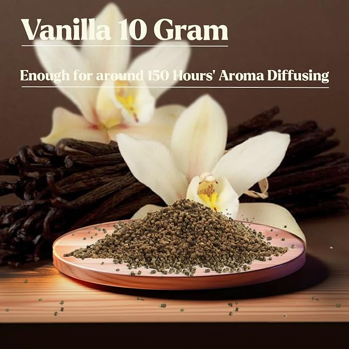 Aroma Diffuser-Compatible Scented Pellets/Granules : Vanilla,10g, Refills for Orbby Incense Burner