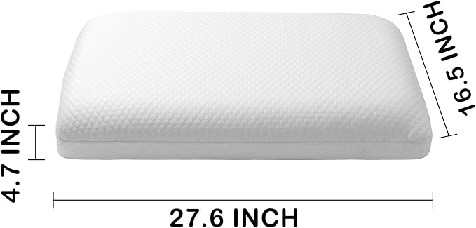 Cooling Memory Foam Bed Pillow Adaptive Pillows for Neck Pain Relief Medium Firm Pillow for Side Back and Stomach Sleepers Keep Pressure Relief to Deep Sleep