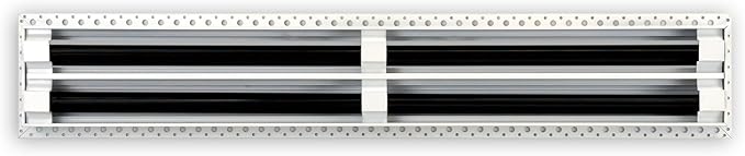 BUILDMART - 28x4 MUD-in Air Vent Cover - Drywall MUD in White Air Vent - MUD Linear Slot Diffuser - Register Grille for Ceiling and Walls - Texas Buildmart
