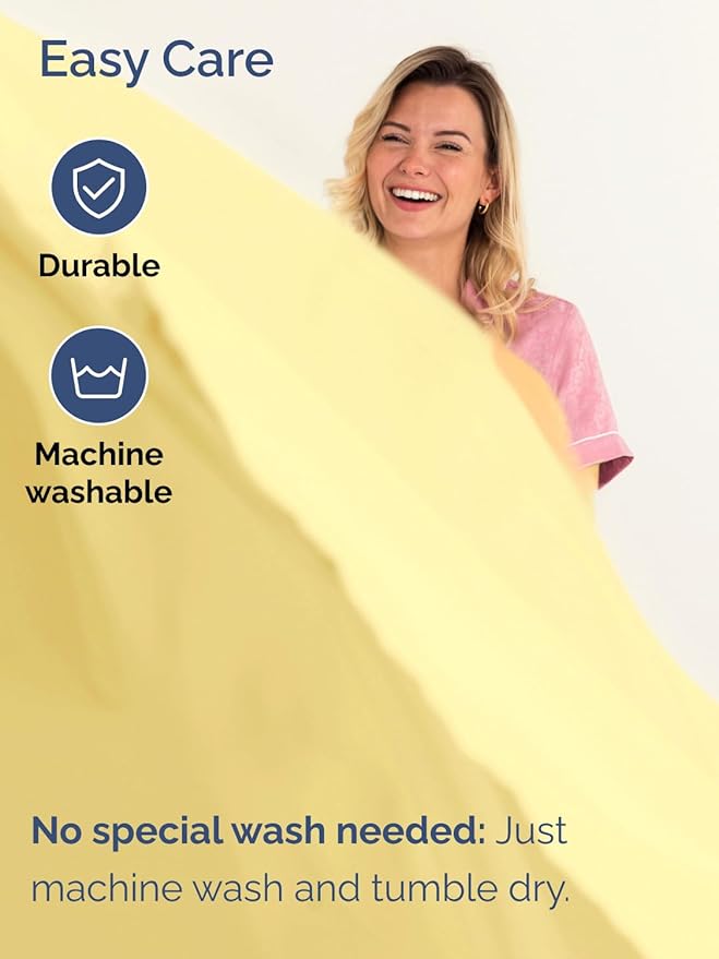 Extra Deep Full Sheet Set - 4 Piece Breathable & Cooling Bed Sheets - Easily Fits 18 to 24 inch Mattress - Ultra Soft, Wrinkle & Fade Free w/ Extra Deep Pockets - Comfy Hotel Luxury Bedding - Yellow