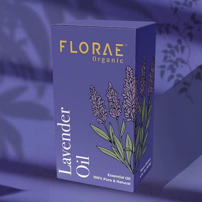 Lavender Essential Oil 4 Fl Oz 100% Pure and Natural Essential Oil with Dropper for Diffuser Aromatherapy Massage Candle and Soap Making Fragrance (118 Ml)