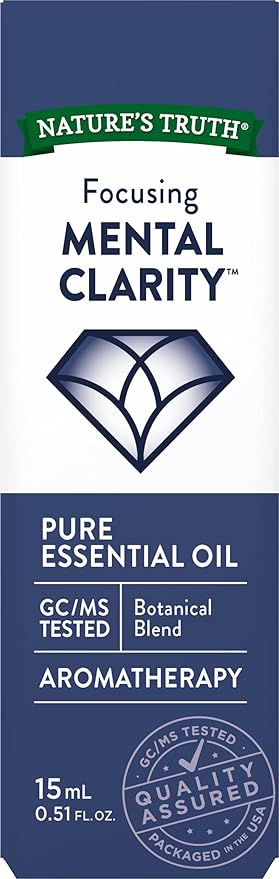 Nature's Truth Essential Oil, Mental Clarity, 0.51 Fluid Ounce, Clear