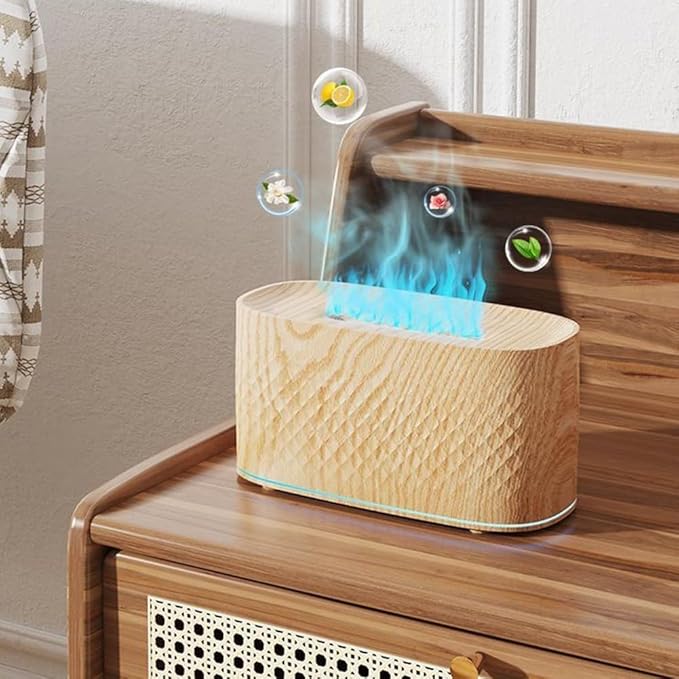 160ml Essential Oil Diffuser with Auto Shut Off and 7 Color Night Lights, Provides Continuous and Intermittent Spray Modes for Home and Office