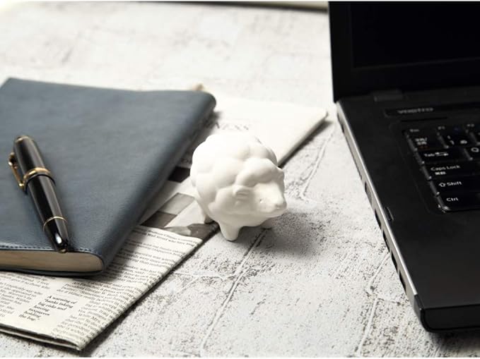Aroma Ceramic Stone Diffuser [Made in Japan] Aromatherapy Passive Essential Oil Diffuser, Non-Electric Eco-Friendly, Unique, Cute, Animal, Design for Women, Men, and Gifts (Sheep)