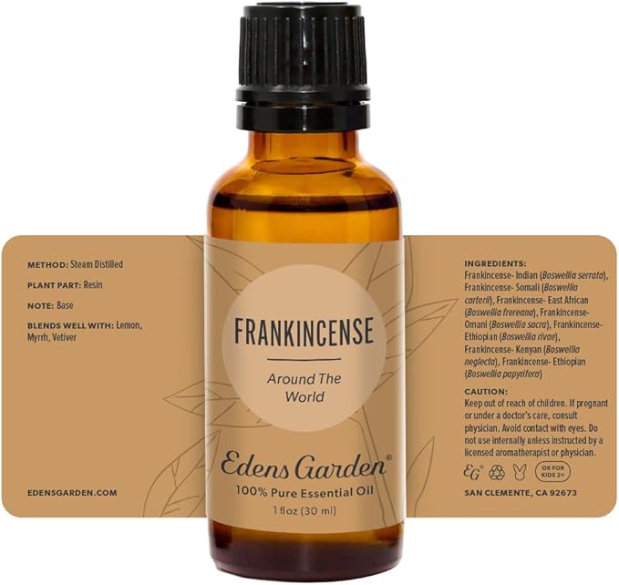 Edens Garden Frankincense Around The World Essential Oil- 100% Pure Premium Grade, Undiluted, Natural, Therapeutic, Aromatherapy, The Best for Diffuser, Skin, Face, Hair 30 ml (1 fl oz)