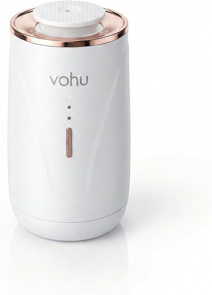 Smart Scent Diffuser – 2-in-1 for Car & Home, Waterless Essential Oil Air Freshener, Auto-On/Off Vibration Sensor, Quiet, USB-C Rechargeable, 2000mAh Battery