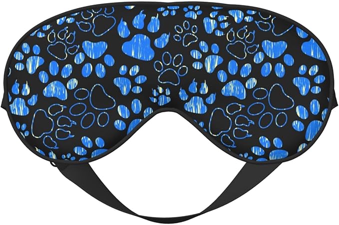 Dog Paw Sleep Mask Breathable Soft Eye Mask for Sleep for Women Men Lightweight Eye Cover for Travel, Night Work, Nap, Office