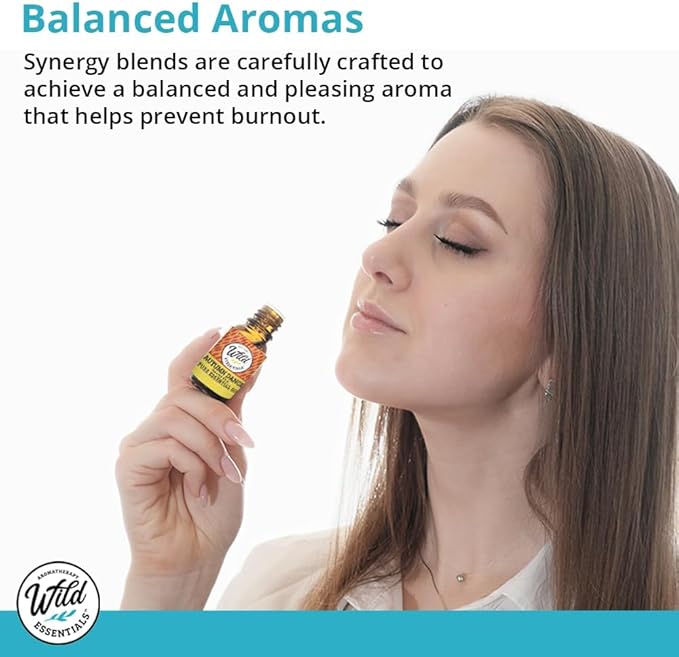 Wild Essentials Motion Ease 100% Pure Essential Oil Synergy Blend, 10ml, Formula for Motion Sickness, Nausea, Upset Stomach, Vertigo, Dizzy, seasick, carsick. Made and Bottled in The USA (1)