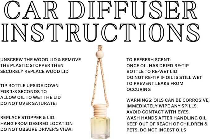 Palo Santo & Sandalwood (Santal) Hanging Car Air Freshener – Long Lasting Essential Oil Diffuser for Car, Closet, Bathroom – 2-Pack Natural Scent Deodorizer for men and women