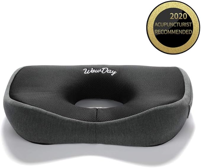 Premium Orthopedic Seat Cushion-Non-Slip Hemorrhoid Pillow Memory Foam Coccyx for Tailbone Pain - Office Home Chair Car Seat Cushion - Sciatica & Back Pain Relief