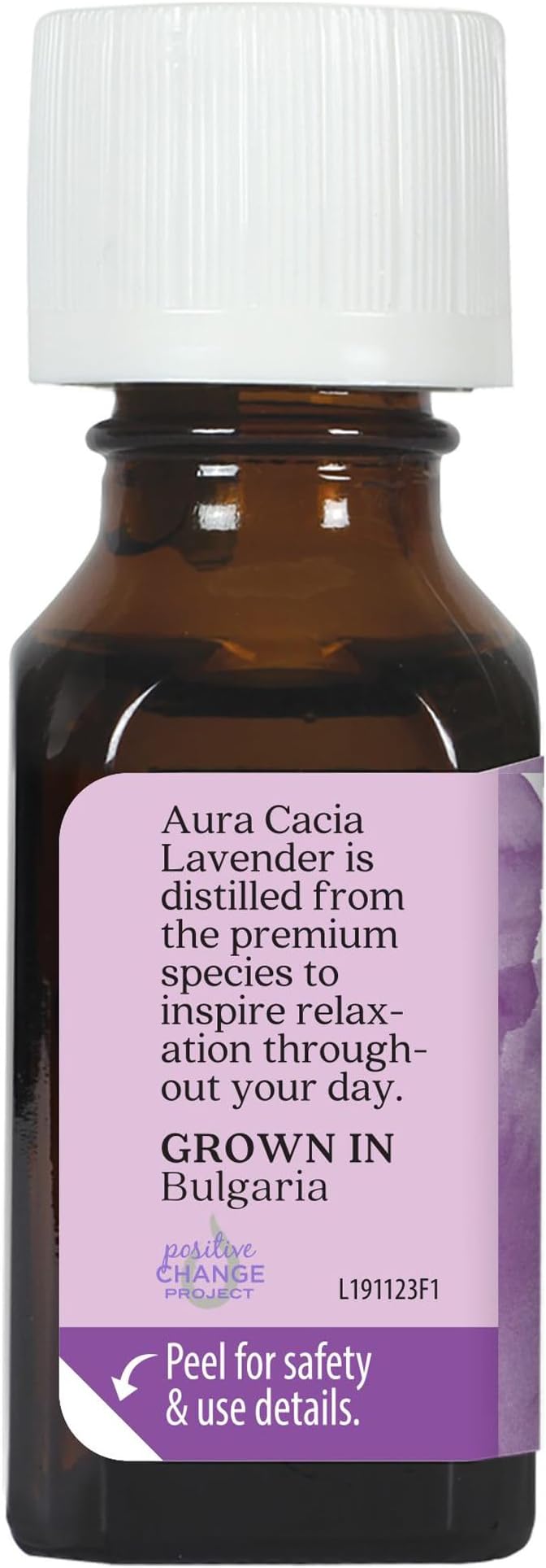 Aura Cacia 100% Pure Lavender Essential Oil GC/MS Tested for Purity 15 ml (0.5 fl. oz.) Lavandula angustifolia