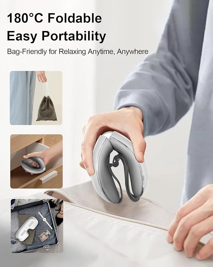 Eye Massager with Heat, Smart Eye Massager with Bluetooth Music for Migraine Dry Eye Sleep Relief, Portable Massage Sleep Mask, Ideal Gift for Men,Women/Mom/Dad/Wife/Friends