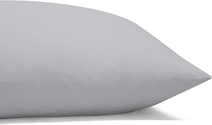 ROYALE LINENS 1500 Thread Count Poly/Cotton Cooling Sateen Sheet Set - 6 Piece California King Bed Sheets - 1 Fitted, 1 Flat, 4 Pillow Cases -Soft Cool & Crisp Sheet Set (Cal King, Glacier Grey)