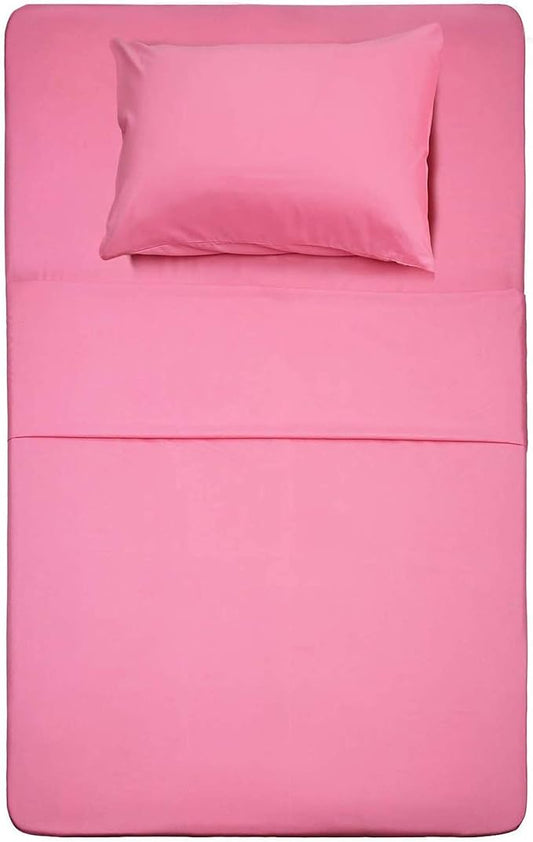 Best Season 3 Piece Bed Sheet Set (Twin,Peach Pink) 1 Flat Sheet,1 Fitted Sheet and 1 Pillow Cases,100% Brushed Microfiber 1800 Luxury Bedding,Deep Pockets,Extra Soft & Fade Resistant
