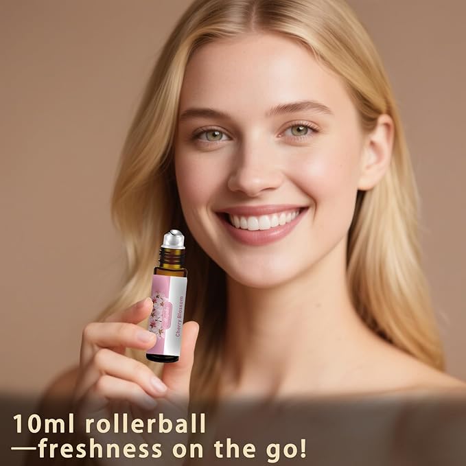 Cherry Blossom Essential Oil – MLYNKL Cherry Blossom Oils 4.33 fl oz for Diffusers, Humidifiers, Massage, DIY Candles, Soap, Cleaning, Home, Yoga, Office, Gifts - 130 ml