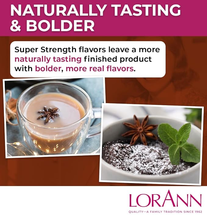 LorAnn Oils Super Strength Flavoring - Used For Candy Making, Flavoring Extracts, Baking, Hard Candy, and Flavor Oils - Bold, Natural Flavors 4X Stronger Than Extracts - Anise Oil, 1 fl oz