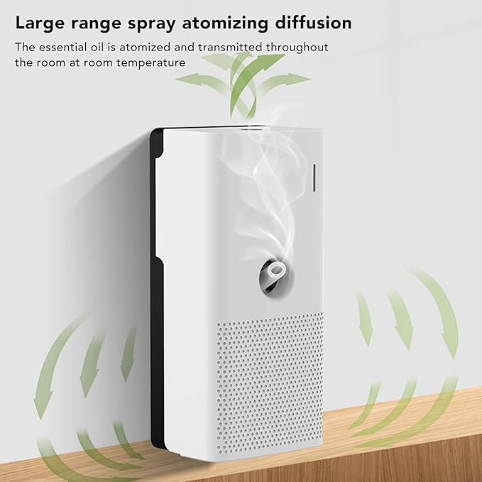 Diffuser, Ultra Quiet Essential Oil Diffuser for Home Office Humidification Relaxation, 500ML White (White)
