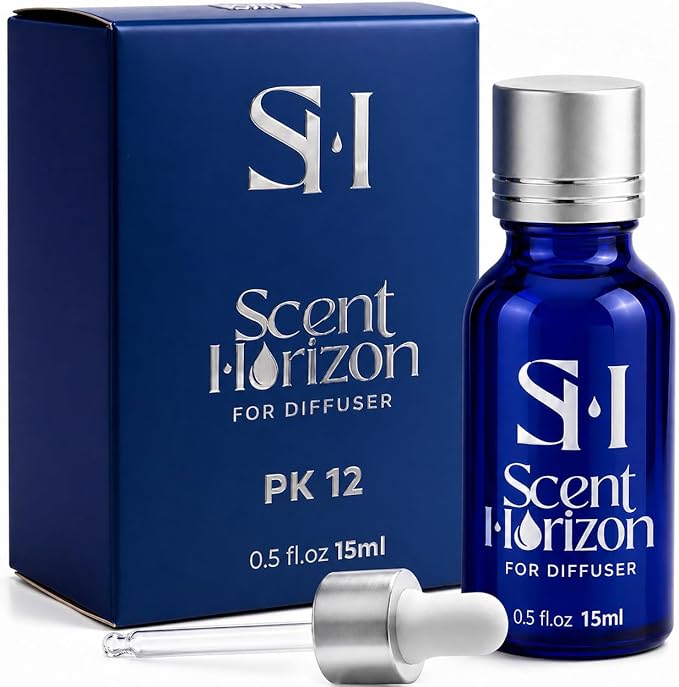 Paris 24k PK12 Hotel Scent Diffuser Oil | 0.5 Fl oz (15 ml) - Waterless Diffuser Oil Refill & Highly Concentrated Fragrance Oil, Diffuser Oil Scents Luxury, Hotel Oil Diffuser