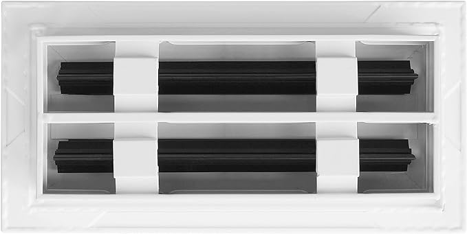 BUILDMART - 10x4 Modern AC Vent Cover - Decorative White Aluminum Air Vent - Standard Linear Slot Diffuser - Heating and Cooling Register Grille for Ceiling, Walls & Floors - Texas Buildmart