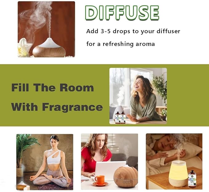 Gardenia Essential Oil - Gardenia Oils for Diffusers, Humidifiers, DIY Candles, Soap, Cleaning, Home, Office, Yoga, Massage, Gifts - 8 fl oz (240 ml) - GV77ZF