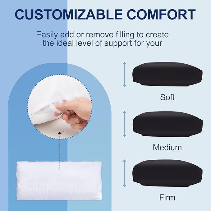 Leather Recliner Pillow, Adjustable Neck & Head Support Pillow, Pu Leather Non-Slip Headrest for Recliner Chair, Couch, Office Chair, Sofa