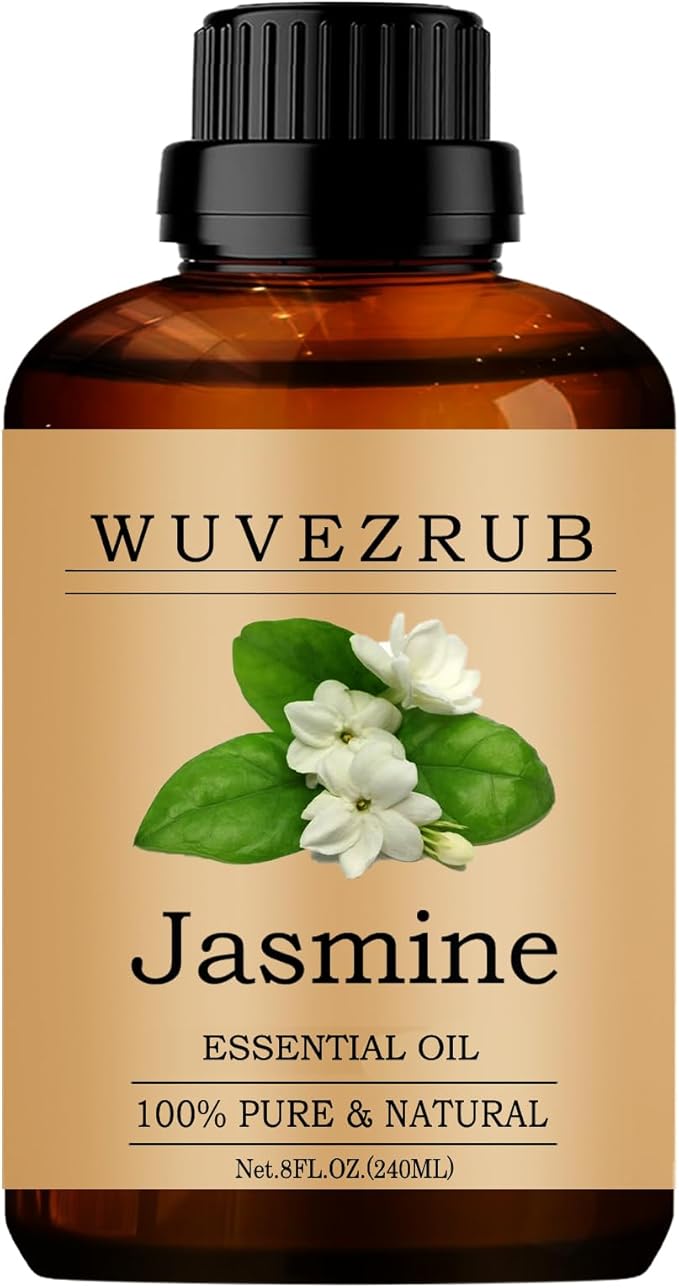 Jasmine Essential Oils, 240ML Pure and Natural Essential Oil for Aromatherapy Diffuser - Jasmine /8 Fl Oz